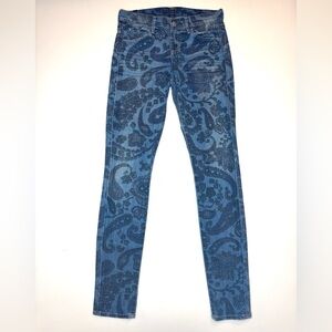 Citizens Of Humanity Womens Floral Paisley Avedon Low Rise Skinny Leg Jeans 26